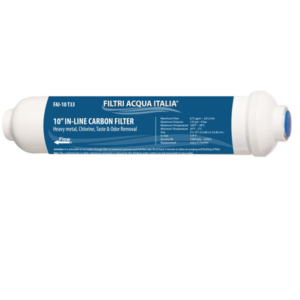 Filtro Di Ricambio Profine Per Depuratore Acqua Uno - 0,5 Micron Antibatterico, Capacità 7000 Litri